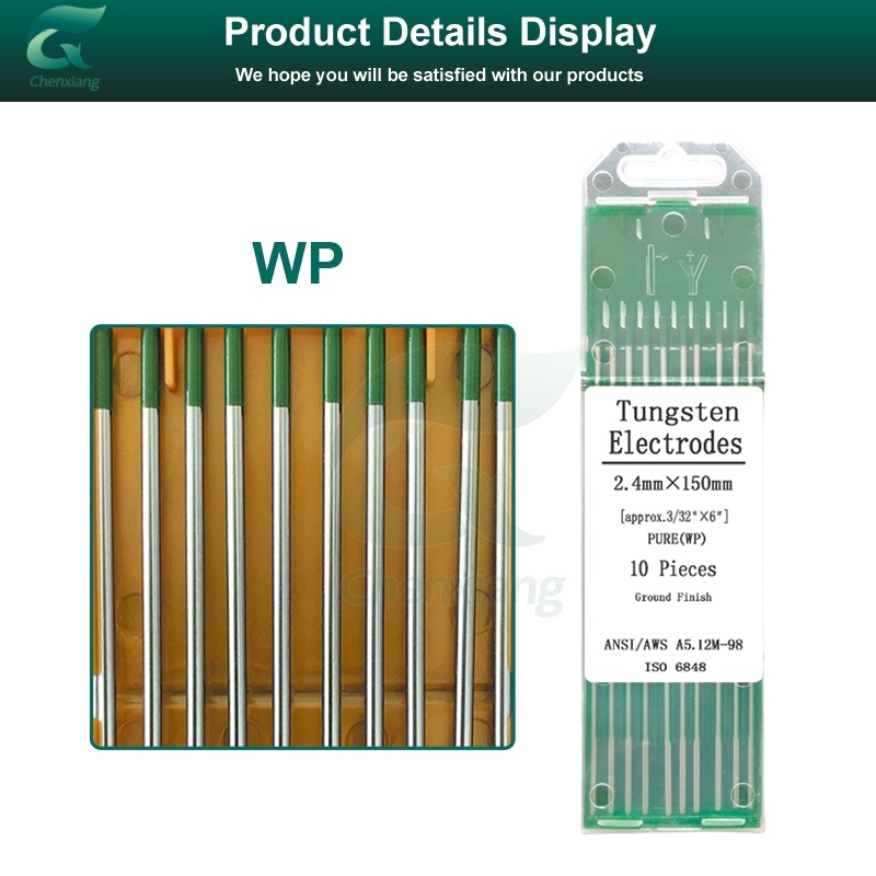 Green WP Pure Tungsten Electrode